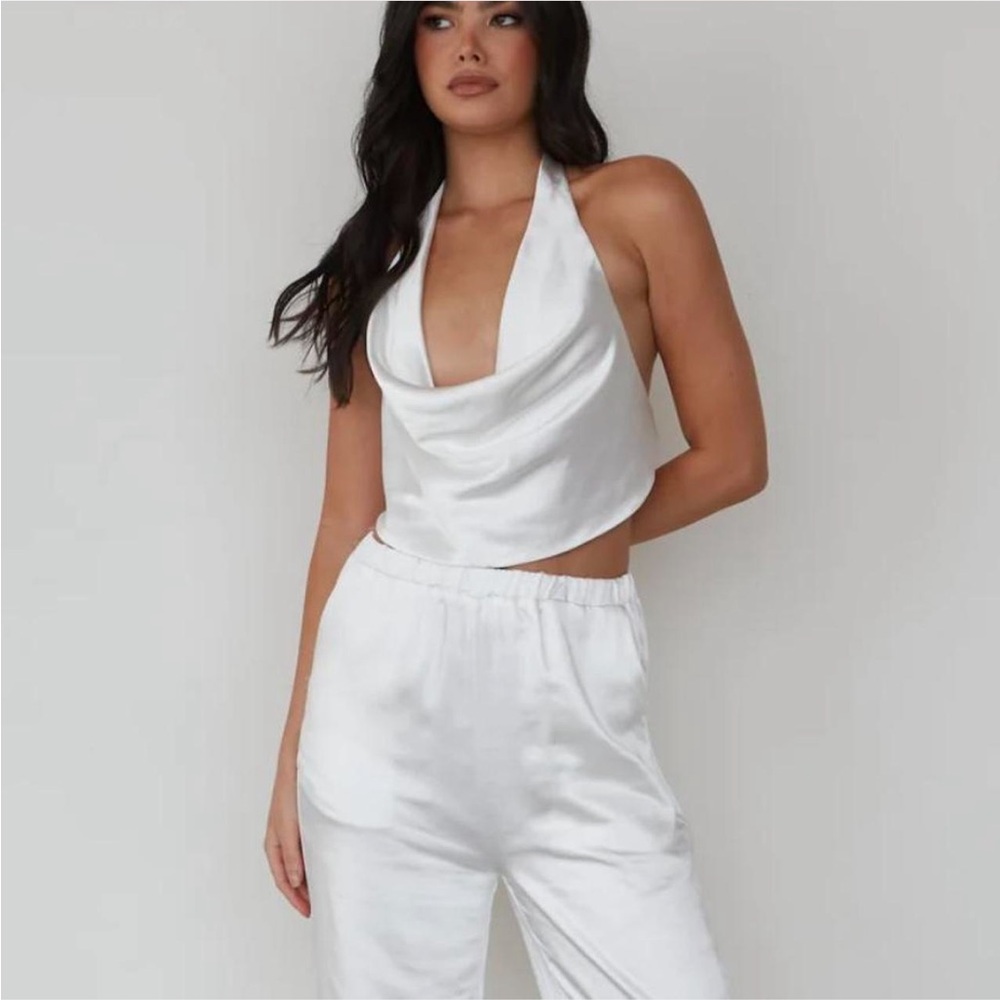 SLA the Label White Portofino Trousers Pull On‎ Pants